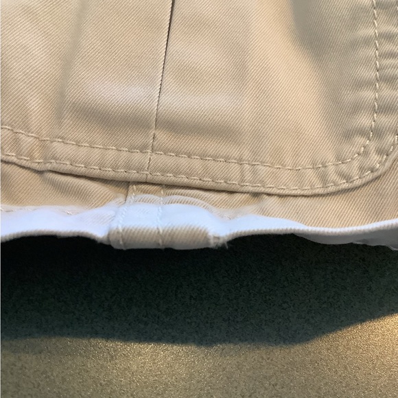 GAP Khaki Short Belted Military Trench Coat Sz. M - Picture 8 of 9